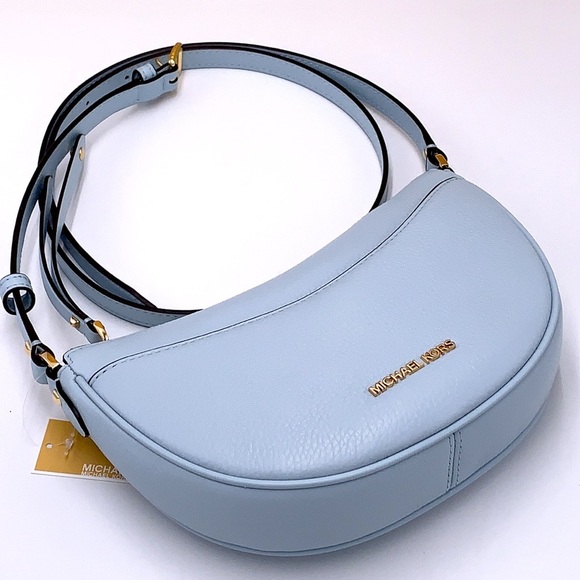 MICHAEL KORS
Dover Small Half Moon Leather Crossbody Bag Vista Blue color - Picture 14 of 15